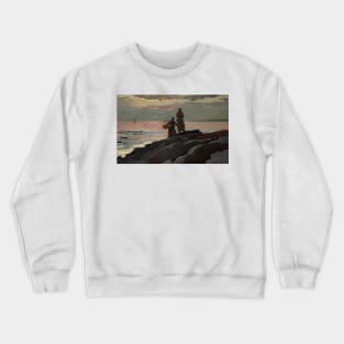 Saco Bay by Winslow Homer Crewneck Sweatshirt